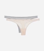 Kit 02 Calcinhas Biquíni Fio em Tule com Glitter - 1