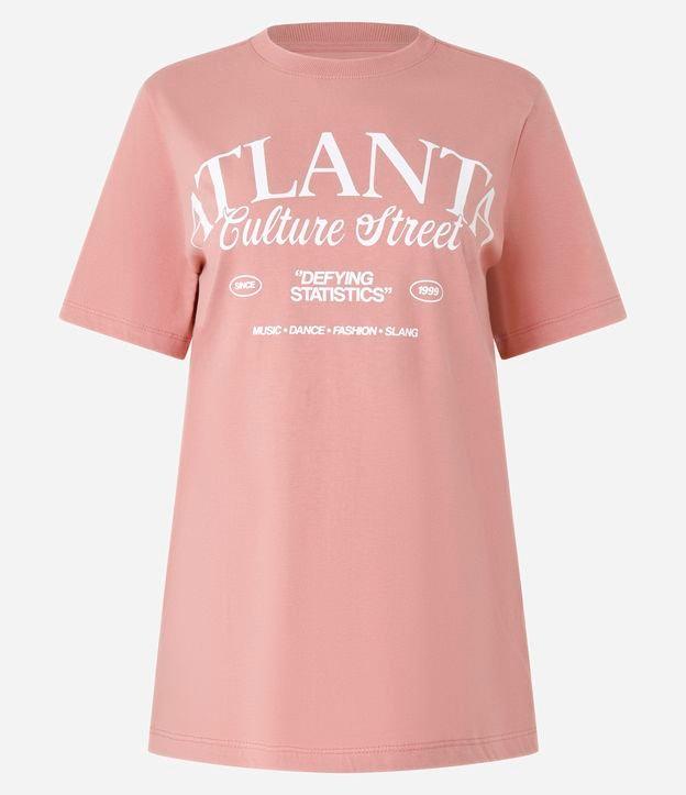 Camiseta T-shirt em Algodão com Lettering Atlanta - 1