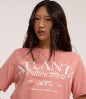 Camiseta T-shirt em Algodão com Lettering Atlanta - 2