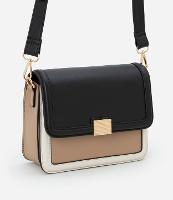 Bolsa Média em PU com Alça Transversal e Detalhe Metalizado - 1