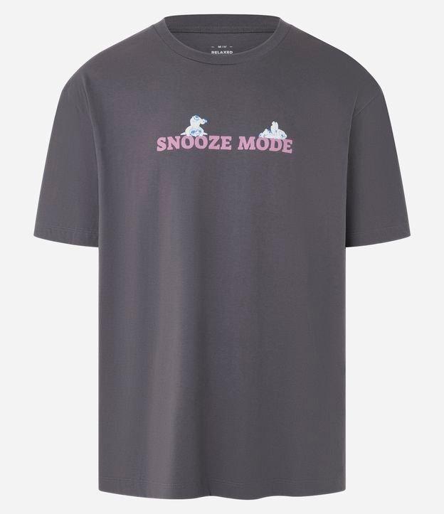 Camiseta Relaxed com Estampa Lilo e Stitch - 1