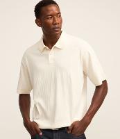 Camisa Polo com Textura Canelada Vertical - 3