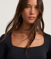 Body em Microfibra com Decote Quadrado - 2