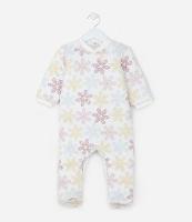 Macacão Infantil em Plush com Estampa Floral - Tam 0 a 18 meses - 1