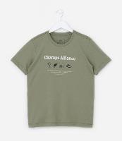 Camiseta Infantil com Estampa Elementos Esportivos - Tam - 5 a 14 Anos - 1