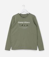 Camiseta Infantil com Lettering Champs Alliance - Tam 5 a 14 Anos - 1