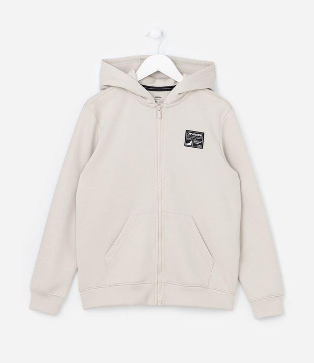 Jaqueta Infantil em Malha Dupla com Capuz - Tam 5 a 14 Anos - 1