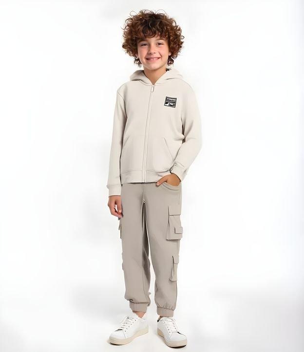 Jaqueta Infantil em Malha Dupla com Capuz - Tam 5 a 14 Anos - 2