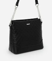 Bolsa Média em PU com Alça Transversal e Detalhe de Corrente - 1