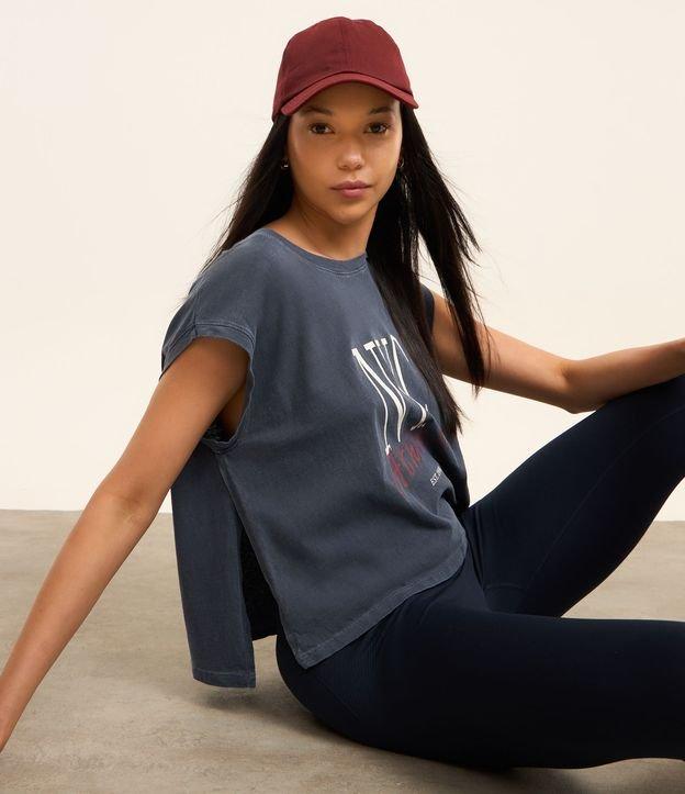 Camiseta Boxy Esportiva em Algodão Estonado com Estampa NYC Athletic - 2