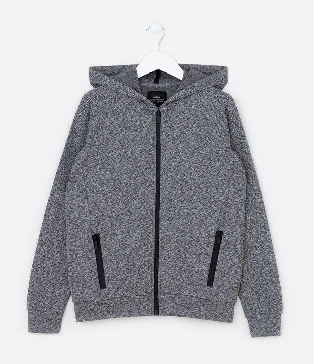 Jaqueta Infantil com Capuz e Bolsos - Tam 5 a 14 Anos - 1