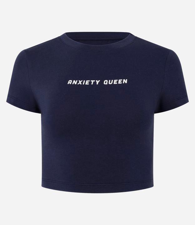 Blusa New T-shirt em Algodão com Estampa Anxiety Queen - 1