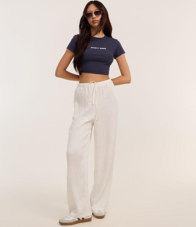 Blusa New T-shirt em Algodão com Estampa Anxiety Queen - 2