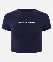 Blusa New T-shirt em Algodão com Estampa Anxiety Queen - 1