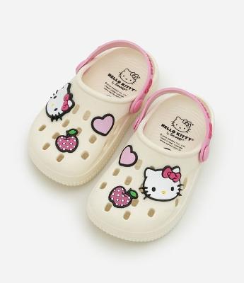 Sandália Babuche Infantil com Patch Hello Kitty - Tam 20 a 31