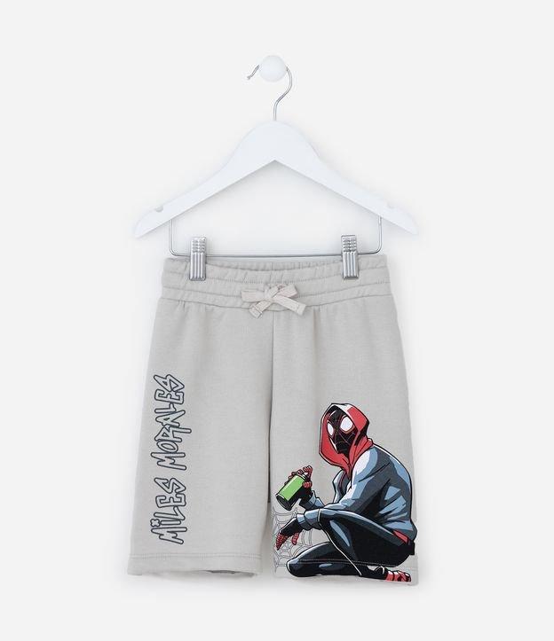 Bermuda Infantil em Moletom Estampa Homem Aranha -Tam 3 a 10 Anos - 1