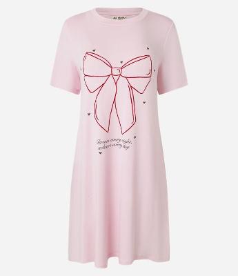 Camisola Curta em Viscose com Estampa de Laço Dream