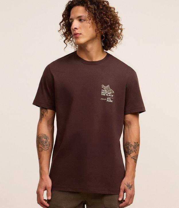 Camiseta Comfort em Algodão Peruano com Estampa Lettering - 2