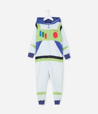 Pijama Jumper Infantil em Fleece com Estampa Buzz Lightyear - Tam 2 a 8 Anos