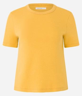 Blusa Básica Ajustada em Ribana com Gola Redonda