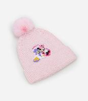 Touca Infantil com Pompom e Bordado Minnie e Margarida - Tam Único - 1