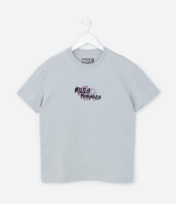 Camiseta Infantil com Estampa Frente e Costas Homem-Aranha - Tam 5 a 14 Anos