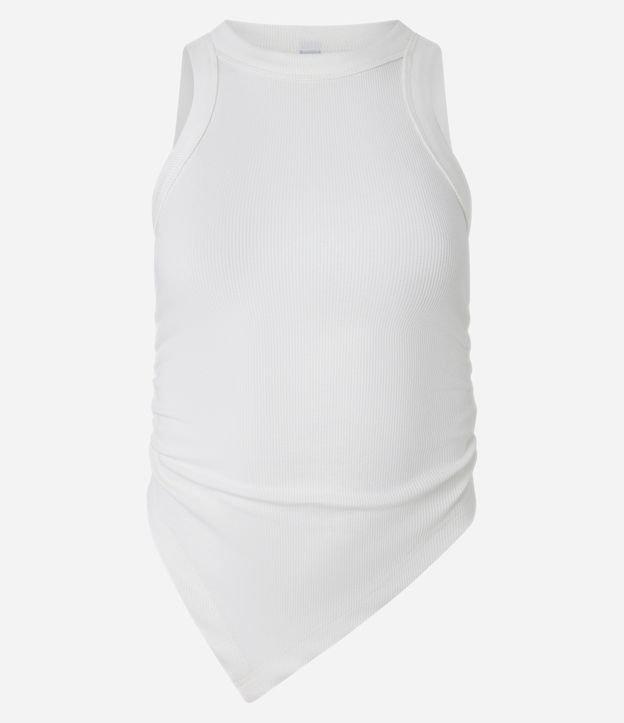 Regata em Ribana com Franzido nas Laterais e Barra Assimétrica - 1