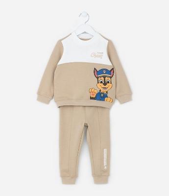 Conjunto Infantil com Recortes e Estampa Patrulha Canina - Tam  2 a 6 Anos