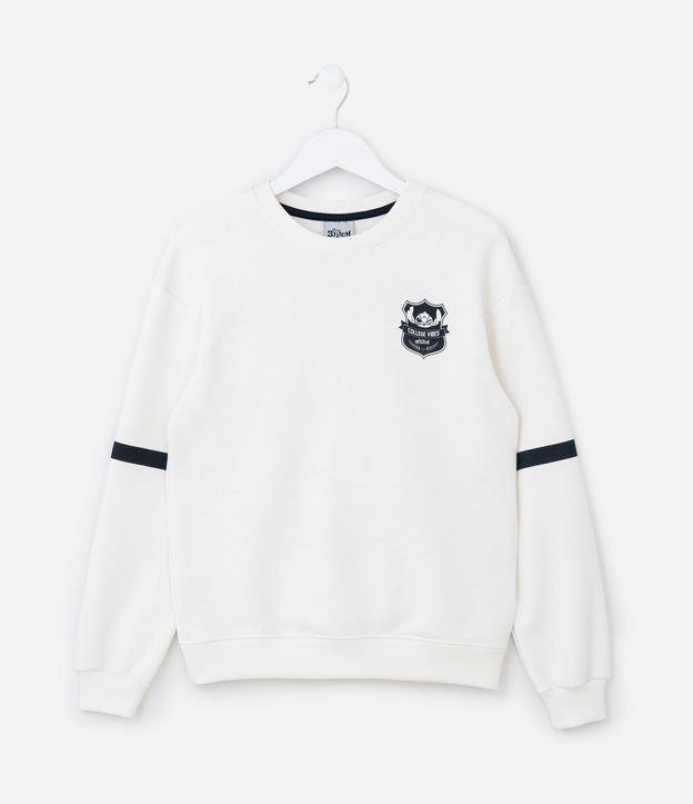 Casaco Infantil Oversized com Estampa Frente e Costas Stitch - Tam 7 a 14 Anos - 1