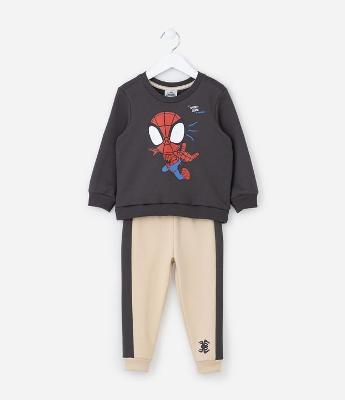 Conjunto Infantil com Estampa Homem Aranha Spidey - Tam 2 a 6 Anos