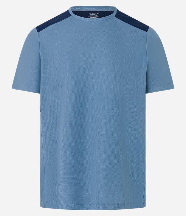 Camiseta Esportiva de Futebol em Tecnologia Dry com Recortes - 1