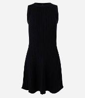 Vestido Curto em Tricô sem Manga - 1