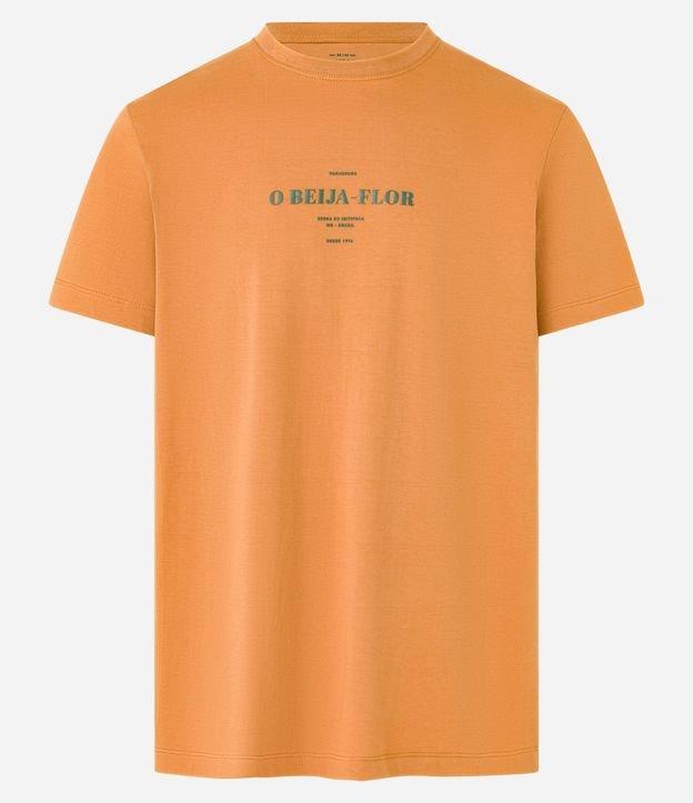 Camiseta em Algodão com Estampa Lettering O Beija - Flor - 1