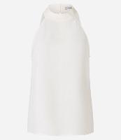 Blusa com Gola Halter Dobrada e Efeito Airflow - 1