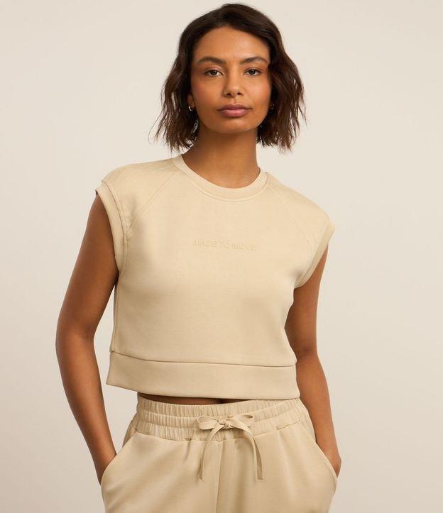 Camiseta Esportiva em Modal com Estampa Move e Pespontos - 2