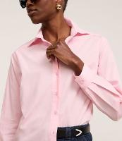 Camisa Oversized em Tricoline com Fio Tinto e Botões - 2