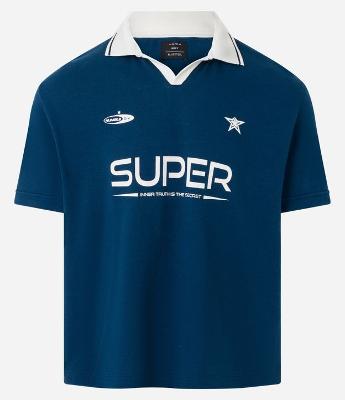 Camisa Polo Sportcore em Algodão com Estampa Lettering