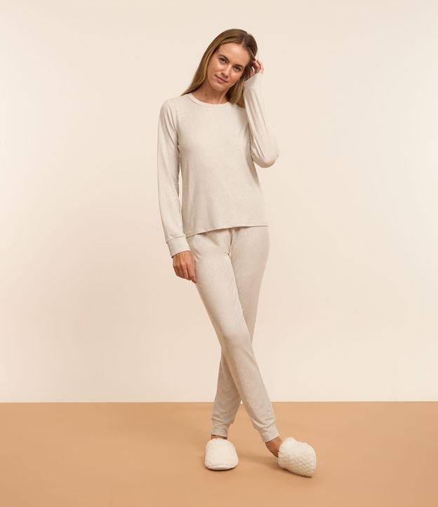 Pijama Longo em Algodão com Toque Suave - 1