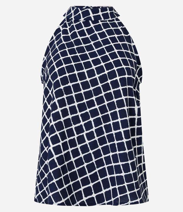 Blusa com Gola Halter Dobrada e Efeito Airflow - 1