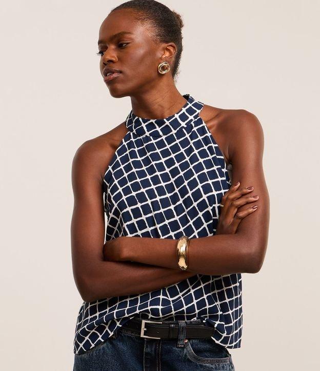 Blusa com Gola Halter Dobrada e Efeito Airflow - 2