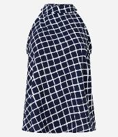 Blusa com Gola Halter Dobrada e Efeito Airflow - 1