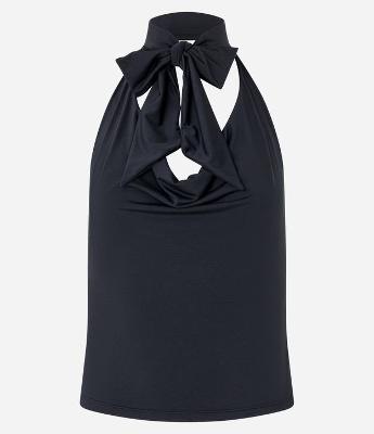 Blusa Frente Única em Jersey com Decote Degagê