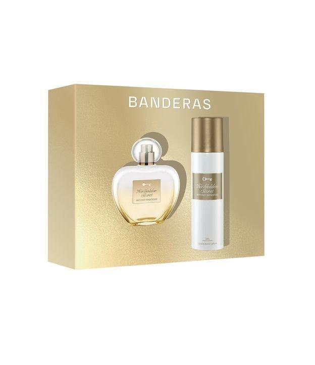 Kit Banderas Her Golden Secret Eau de Toilette 80ml + Desodorante Spray 150ml - 1