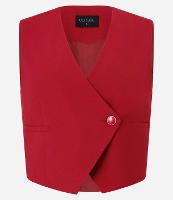 Colete Alfaiatado em Viscose com Decote V Transpassado - 1