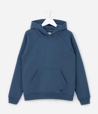 Casaco Infantil Básico com Capuz e Bolsos - Tam- 5 a 14 Anos