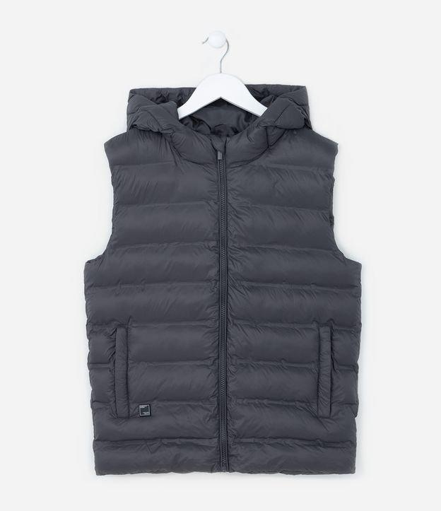 Colete Infantil em Microfibra com Capuz - Tam 5 a 14 Anos - 1