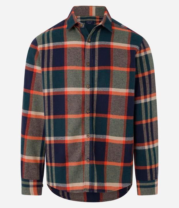 Camisa em Flanela com Estampa Xadrez - 1
