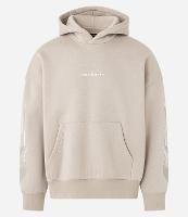 Casaco em Moletom com Estampa de Chamas Lateral - 1