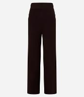 Calça Reta em Tricô com Cós Elástico - 1