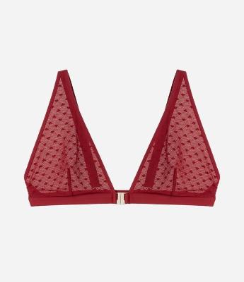 Sutiã Triangulo em Tule Coração Sem Bojo Curve & Plus Size